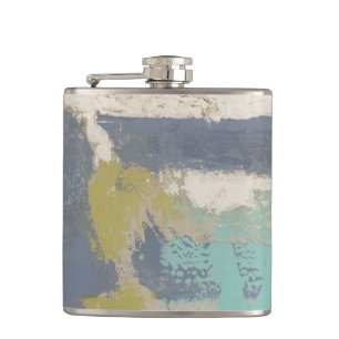 Modern Free Expression Painting Hip Flask