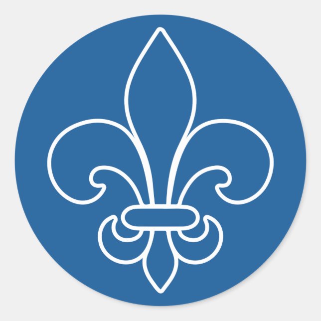 Modern French Fleur-de-lis Sticker x20 (Front)