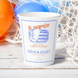 Modern French Sardines Tinned Fish Paper Cups