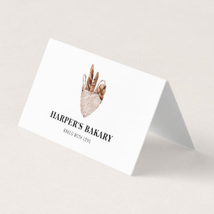 Modern Fresh Bakery Professional Logo Business Card