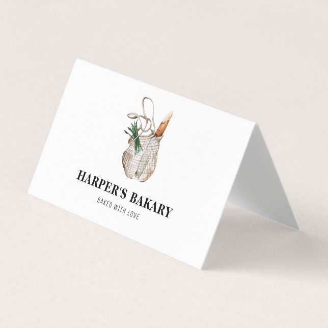 Modern Fresh Bakery Professional Logo  Business Card (Front)