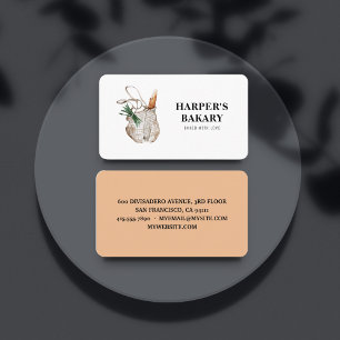 Modern Fresh Bakery Professional Logo Business Card
