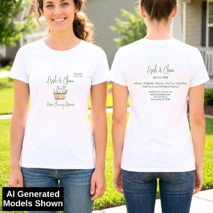 Modern Fresh Custom House Cleaning Services Tri-Blend Shirt