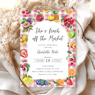 Modern Fresh off Market Bridal Shower Invitation