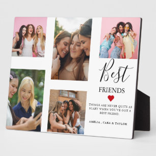 Modern Friend Collage Photos Simple Plaque