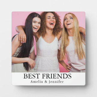 Modern Friend Collage Photos Simple Plaque