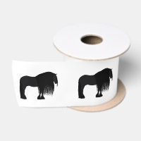 Modern Friesian Horse Illustration
