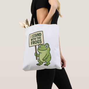 Modern Frog Lover Tote Bag