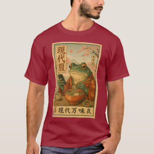 Modern Frog Ramen – Retro Japanese Style T-Shirt