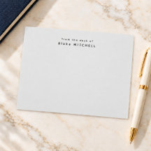 Modern From The Desk Of Monogram Grey Stationery