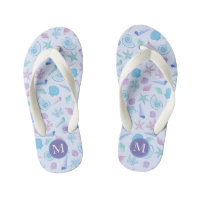 Modern Frosty Sea shell Pastel Monogram