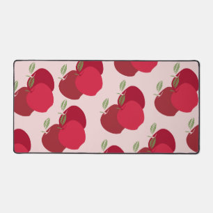 Modern Fruit-Inspired Apple Pattern Desk Mat