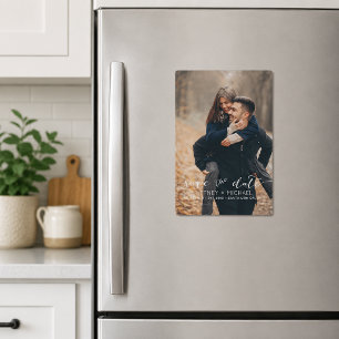 Modern Full Photo Save the Date Magnetic Invitation