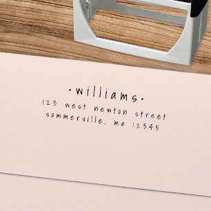 Modern Fun Casual Handwriting Return Address Stamp