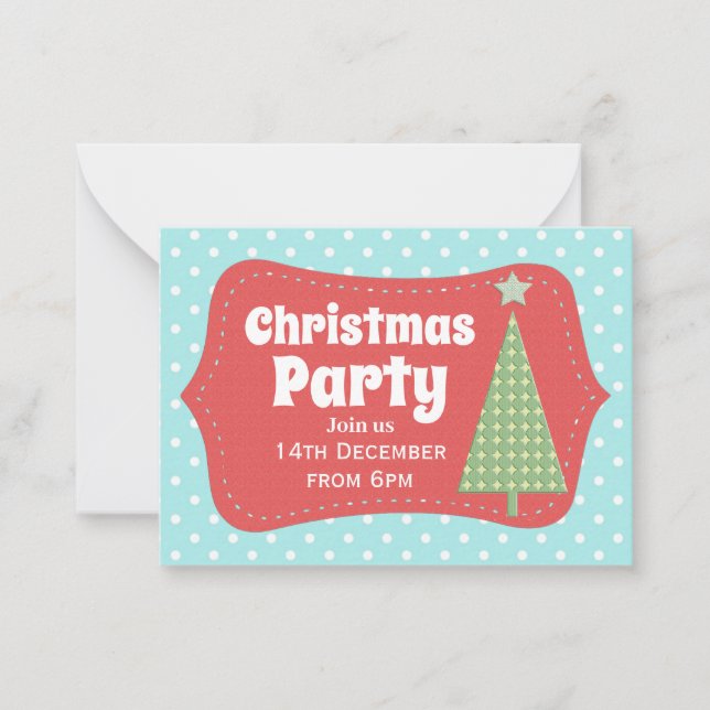 Modern Fun Christmas Party Invitation (Front)