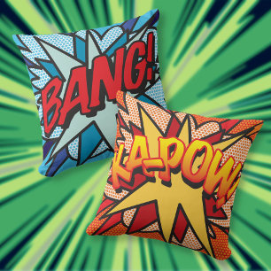 Modern Fun Comic Book BANG KA-POW Cushion