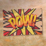 Modern Fun Comic Book Pop Art POW Tea Towel<br><div class="desc">Fun trendy comic book pop kitchen towel. A great gift for you,  your friends or your family. A cool design that is sure to add a splash of colour to your kitchen decor. Why not put a little wham,  zap,  pow into your day today! Designed by Thisisnotme©</div>