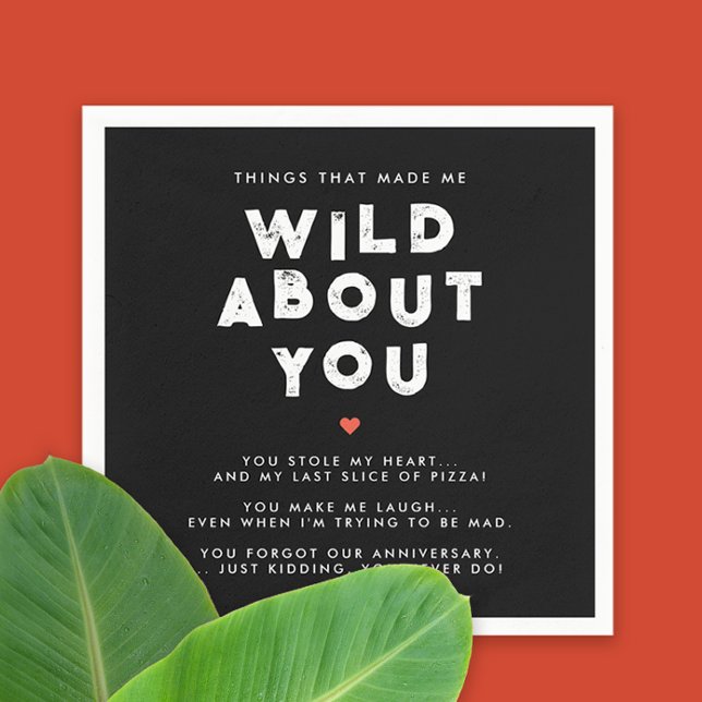 Modern Fun Facts Black And White Couples Flirt  Napkin (Creator Uploaded)