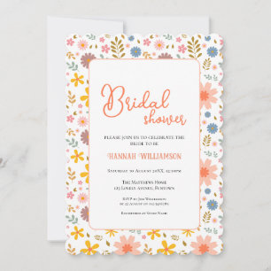 Modern Fun Florals - Bridal Shower Invitation