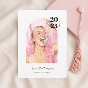 Modern Fun Photo Graduation  Invitation