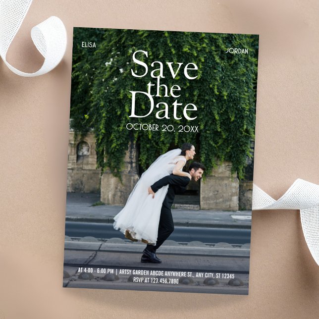 Modern fun photo wedding  save the date (Creator Uploaded)