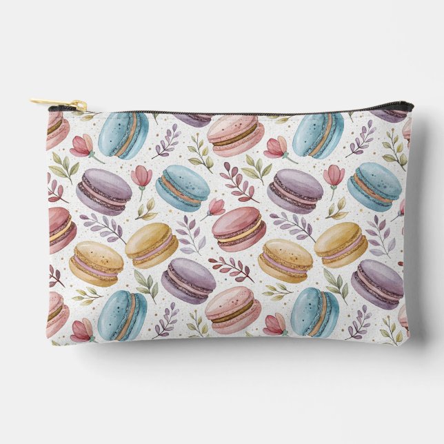 Modern Fun Sweet Macaroons Accessory Pouch (Front)