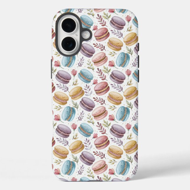 Modern Fun Sweet Macaroons Case-Mate iPhone Case (Back)