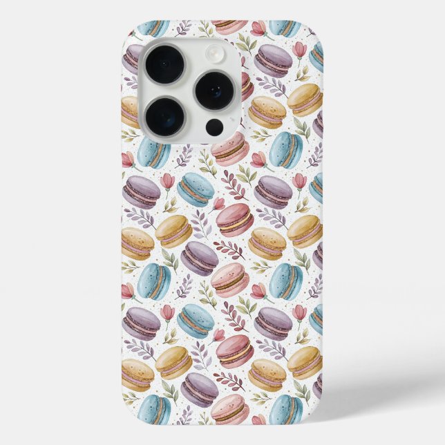 Modern Fun Sweet Macaroons Case-Mate iPhone Case (Back)