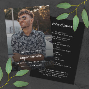 Modern Funeral   Celebration of Life Program