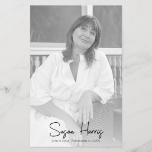 Modern Funeral Celebration of Life Program Budget Flyer