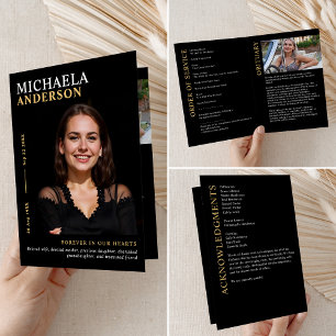 Modern Funeral / Memorial / Celebration of Life Program