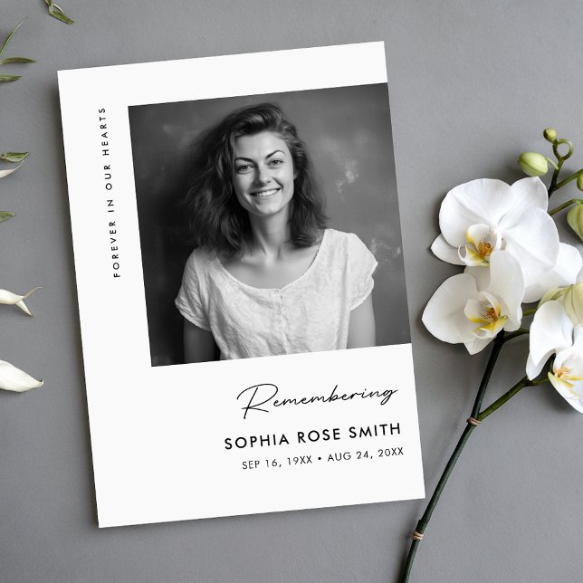 Modern Funeral Sympathy Memorial Prayer Cards (Creator Uploaded)