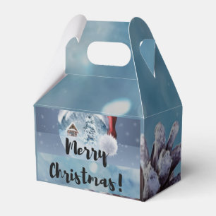 Modern funny cute Christmas reindeer      Favour Box