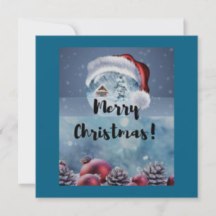 Modern funny cute Christmas reindeer Invitation