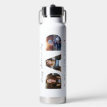 Modern Funny Father's Day from Daughter 3 Photo Water Bottle<br><div class="desc">Celebrate Father's Day in style with our Happy Father's Day Dad Photo Collage Hilarious Letter! This one-of-a-kind gift is the perfect way to show your dad just how much you love and appreciate him. The front features a photo collage of all your favourite moments while the back is filled with...</div>
