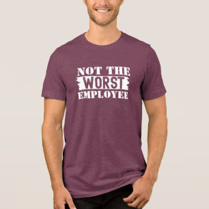 Modern Funny Humour Office Meeting Quote White Tri Tri-Blend Shirt