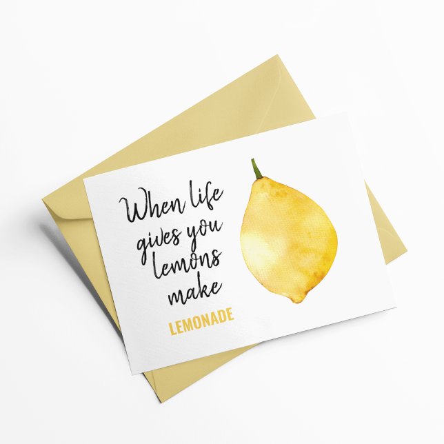 Modern Funny Lemon Yellow Quote (Creator Uploaded)