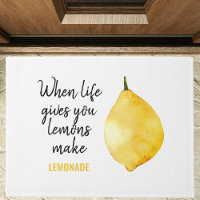 Modern Funny Lemon Yellow Quote