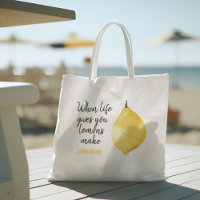 Modern Funny Lemon Yellow Quote