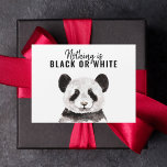 Modern Funny Panda Black And White With Quote<br><div class="desc">Modern Funny Panda Black And White With Quote</div>