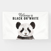 Modern Funny Panda Black And White With Quote