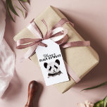 Modern Funny Panda Black And White With Quote Gift Tags<br><div class="desc">Modern Funny Panda Black And White With Quote</div>