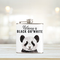 Modern Funny Panda Black And White With Quote
