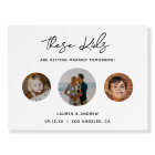 Modern Funny Photo Rehearsal Dinner Welcome Sign