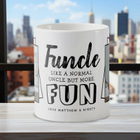 Modern Funny Quote 'Funcle' 2 x Photo | Uncle