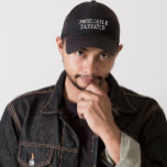 Modern funny Wendy Williams quote White Text Embroidered Hat<br><div class="desc">Modern funny Wendy Williams quote White Text Embroidered Baseball Cap.
Hope you love this design!</div>