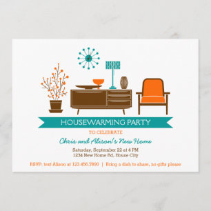Modern Furniture Housewarming Party Invitation