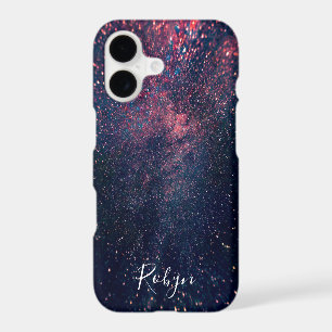 Modern Galaxy Glitter Custom Name Girly