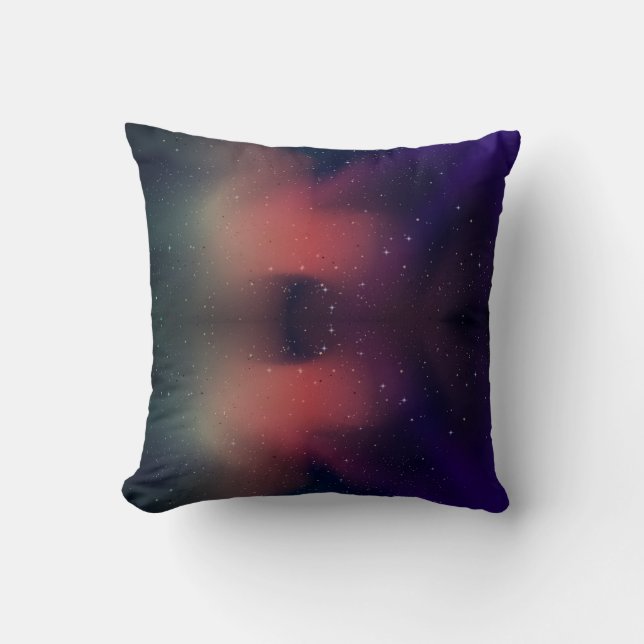 Modern Galaxy Night Sky Cushion (Front)