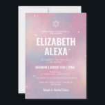 Modern Galaxy Star of David Bat Mitzvah  Invitation<br><div class="desc">Modern Galaxy Star of David Bat Mitzvah Invitation</div>